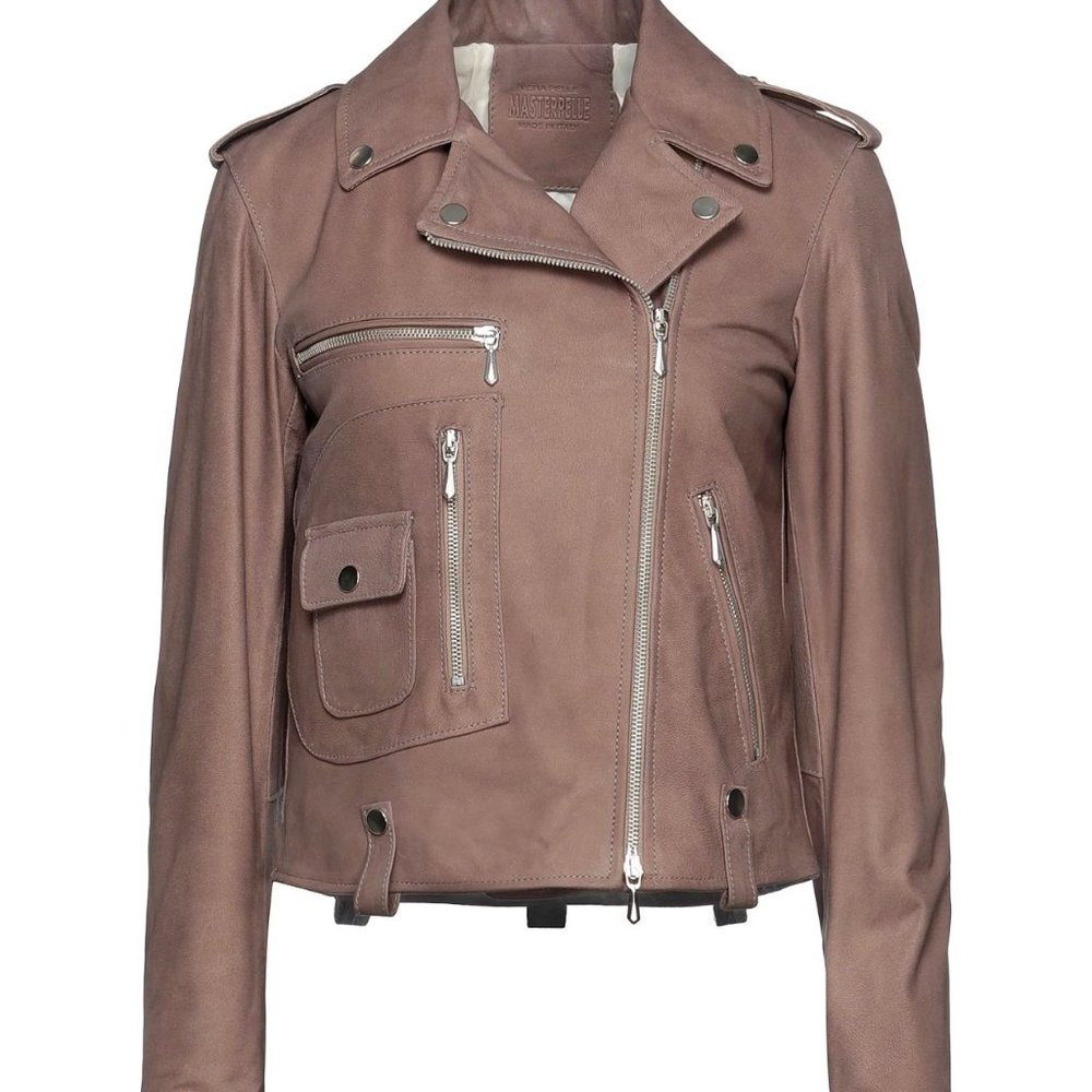 Masterpelle Biker Leather jacket $918   ITALIAN SIZE 46